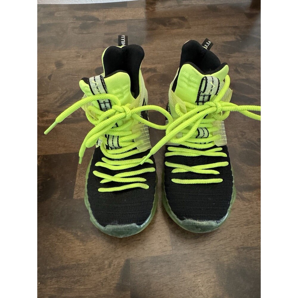 VITIKE Kids Basketball Shoes Neon Green Black High Top Sneakers EU 30